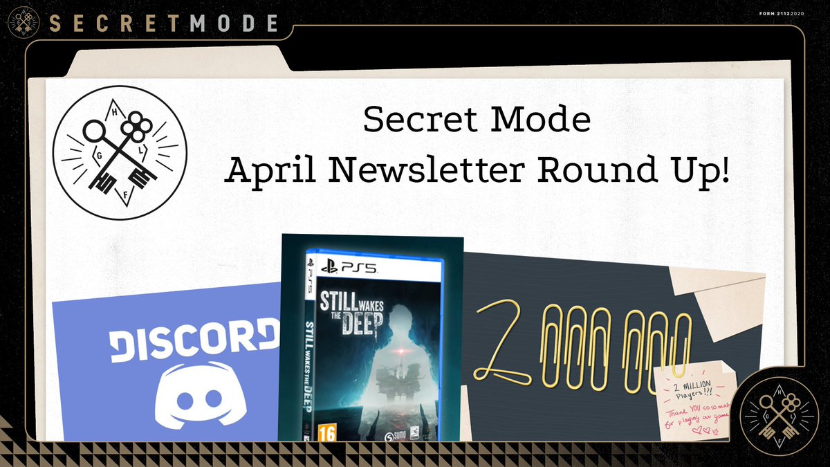 A whole month in just five minutes? It must be the Secret Mode April Round Up! 👉 youtu.be/4ySzk3Qb1Dc If you're more of a reader, sign up at the link to get our monthly newsletter fired straight into your inbox: wearesecretmode.us14.list-manage.com/subscribe?u=cf…
