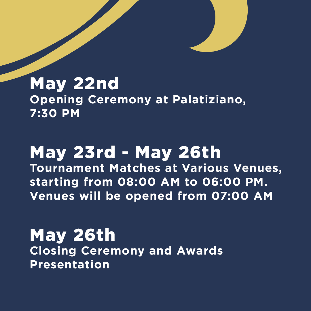 🗓️ Here's a look at the general program for the Bingham Cup 2024. 🏉May 22nd: Opening Ceremony at Palatiziano, 7:30 PM 🏉May 23rd - May 26th: Tournament Matches at Various Venues, from 08:00 AM to 06:00 PM. 🏉May 26th: Closing Ceremony and Awards Presentation