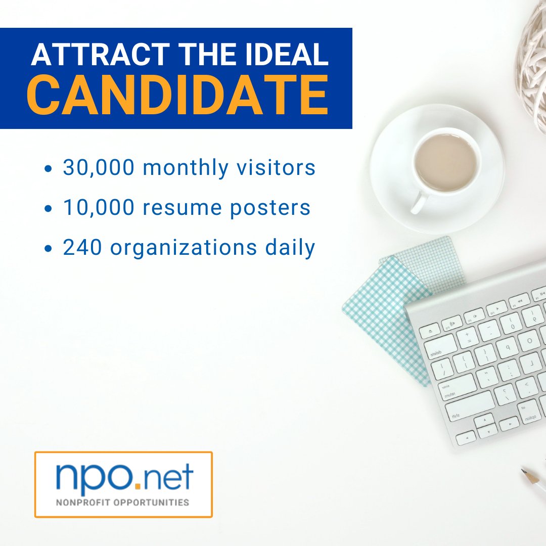 For over 25 years, we have connected good people with good organizations to make a difference.

Attract top talent aligned with your organization’s mission – sign up for NPO.net now! careers.npo.net/employer/prici…

 #TopTalent #CareerOpportunity #EmploymentOpportunity