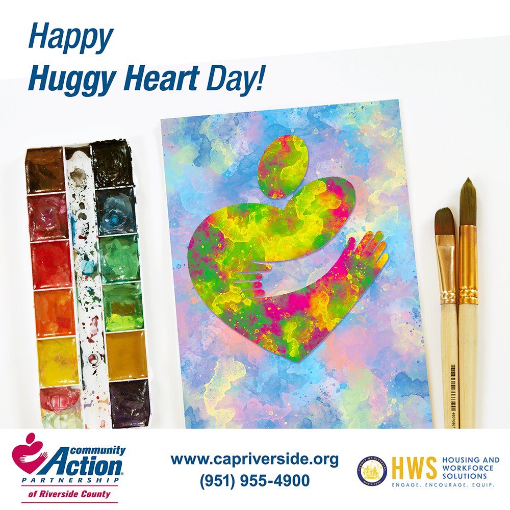 Sending virtual hugs and spreading love on Color a Huggy Heart Day! Let's embrace kindness, warmth, and connection today and every day!
#CommunityActionMonth #60YearsStrong #CAPRiverside #RivCoNOW