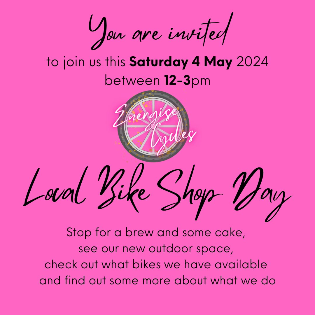 Local Bike Shop Day celebrates independent bike shops in the UK. We want to recognise the special the community and culture that we have, and highlight what makes our shop stand out, or sets us apart from the big brands. Come down to the workshop on tomorrow to see us!