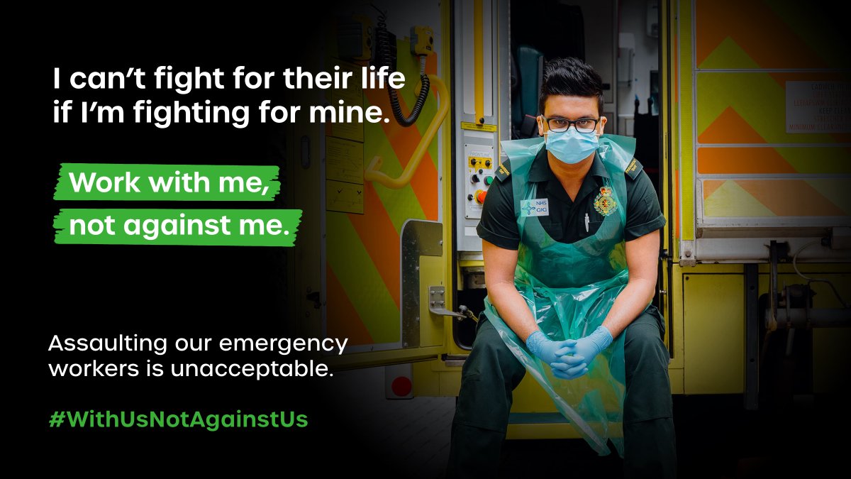 Emergency services across #Wales are committed to doing all that they can to serve the public.

If you're out for a few drinks this #BankHolidayWeekend, please be sensible, respect our emergency workers and work #WithUsNotAgainstUs.