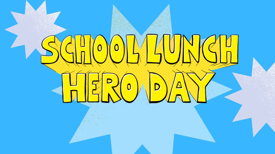 The school cafeteria and its staff are about more than just lunches—they’re about connection, community, and school culture. As the saying goes, not all heroes wear capes (some wear aprons!). Thank you to our dedicated Child Nutrition staff on School Lunch Hero Day! @schoollunch