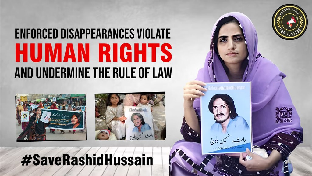 The State’s policy of enforced disappearances has to end. Impunity for perpetrators cannot continue. Families demand answers.
#SaveRashidHussain
