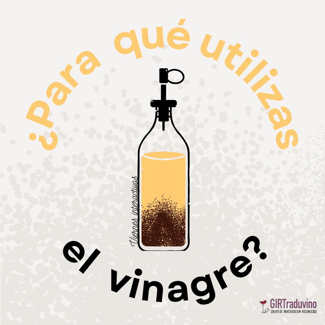 El vinagre es un derivado del vino 🍷 que se ha usado desde los orígenes de la humanidad para un sinfín de funciones: gastronomía, conservante, desinfectante…También hay muchos tipos. ¿Cómo los usas tú💬? ¿Cuál es tu favorito? #viernesinteractivos #vinagre #lenguadelavidyelvino