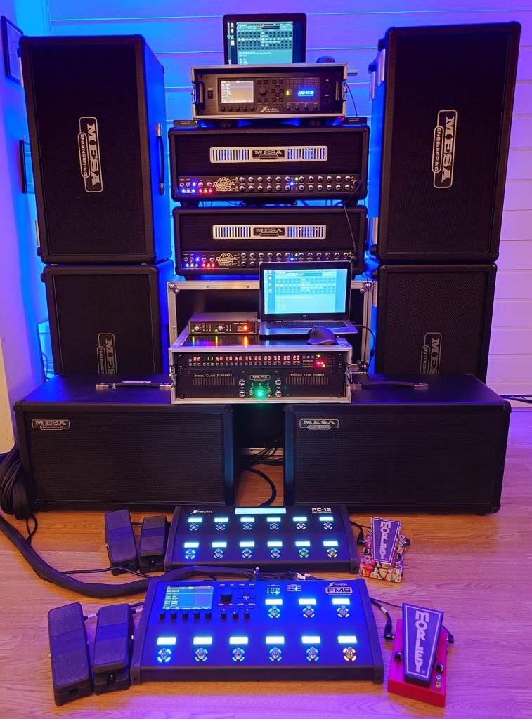 Over in the Facebook group Mesa/Boogie Owners, Bendik Vidvei shared this incredible mountain of Mesa! Send over your questions for Bendik to learn more about this rig!