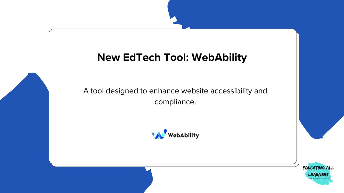 Looking to enhance your district’s website accessibility? Check out EALA’s latest tech tool library addition bit.ly/techtoollibrary