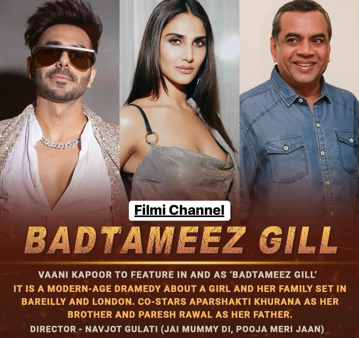 'We needed a gorgeous, confident girl who could be a riot for her family and her friends. Vaani is this person in real life. So, when we met her, we knew we had found our lead,' said the makers.
Goes on floor in the first week of May.
#filmichannel #AparshaktiKhurana #pareshrawal