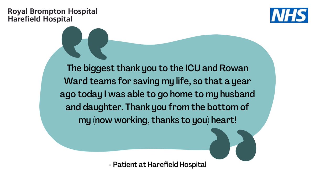 Thank you to our teams for their life-saving work and enabling our patients to return home to their loved ones 💙