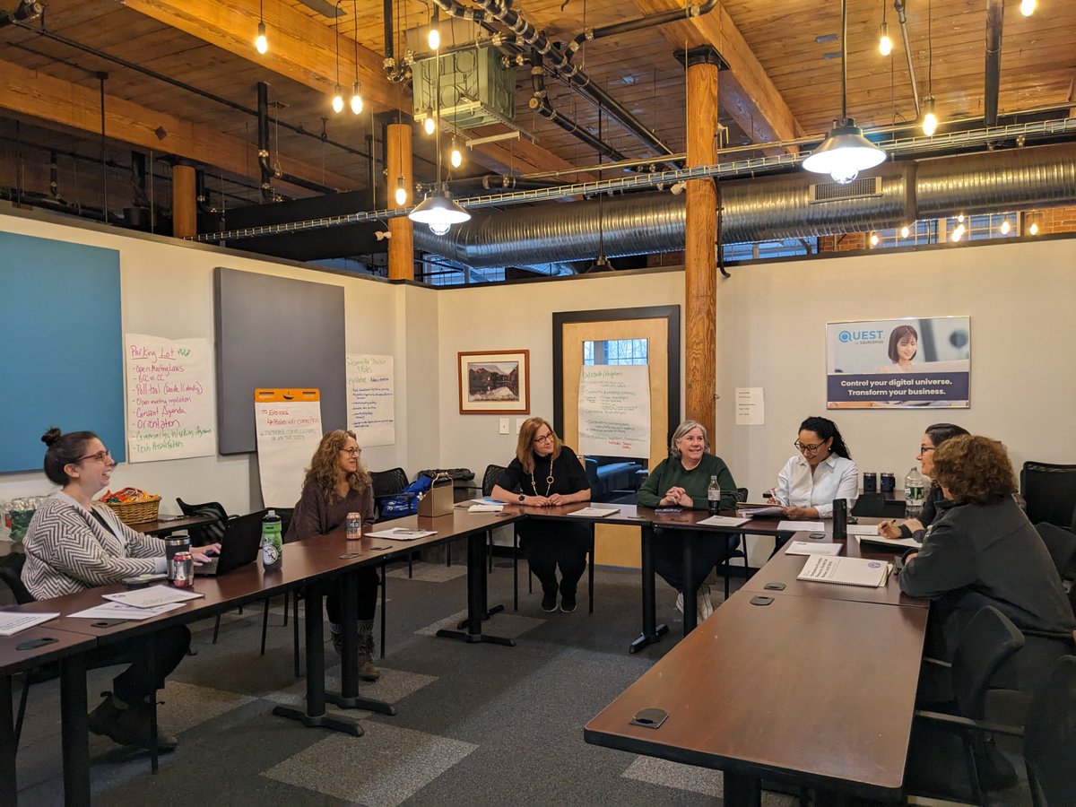 #ICYMI, Hampshire-Franklin Regional Commissioners engaged in thoughtful and productive conversation as they discussed their 2024 strategic plan: Nicole Fonsh, Laura Sylvester, Victoria Cliche, Colleen DelVecchio, Luzed Guzman Romano, Sarah Dunton, Bonnie MacCracken