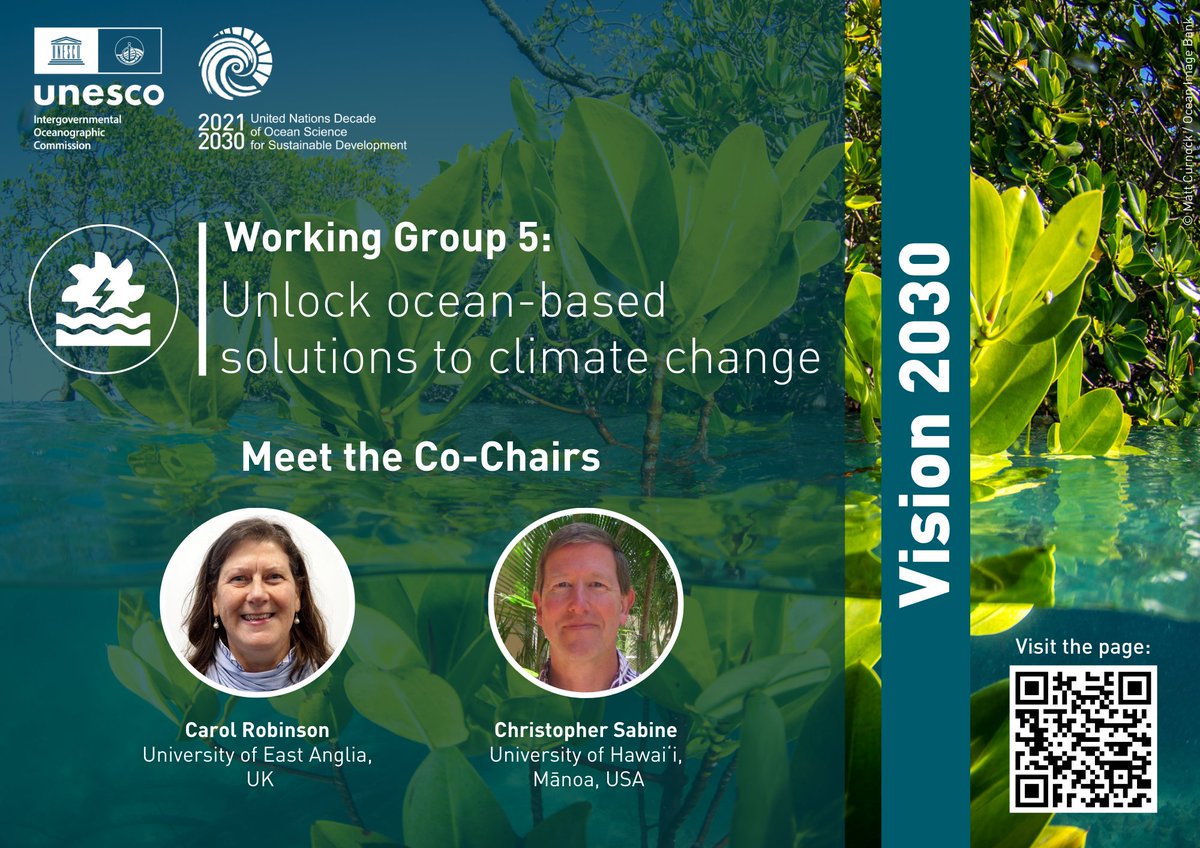 The ocean is our strongest ally against the #ClimateCrisis, absorbing 30% of human-produced CO2.

Meet the ocean experts working together as part of Challenge 5 of the #OceanDecade to unlock ocean-based solutions to climate change:  ow.ly/Ezrl50Rutk8