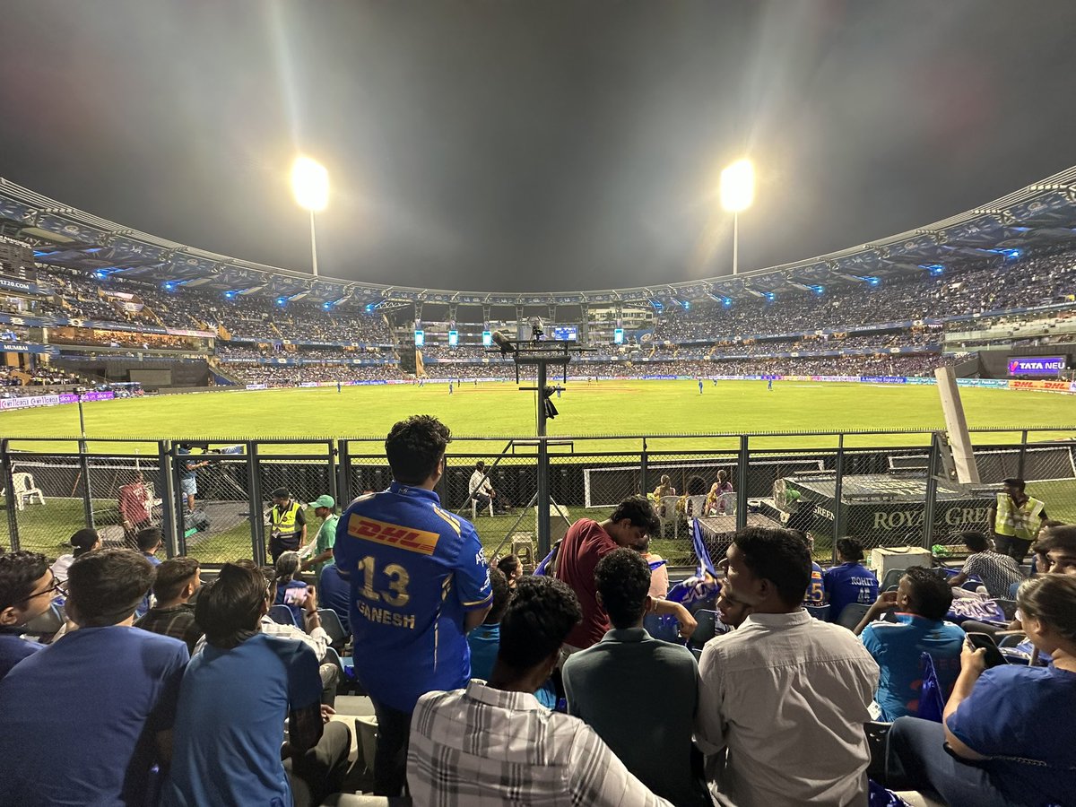 Finally IPL tickets on hand and watching the match #MIvsKKR. Thank you 🇮🇳
#Cricket #SriLankanInIndia