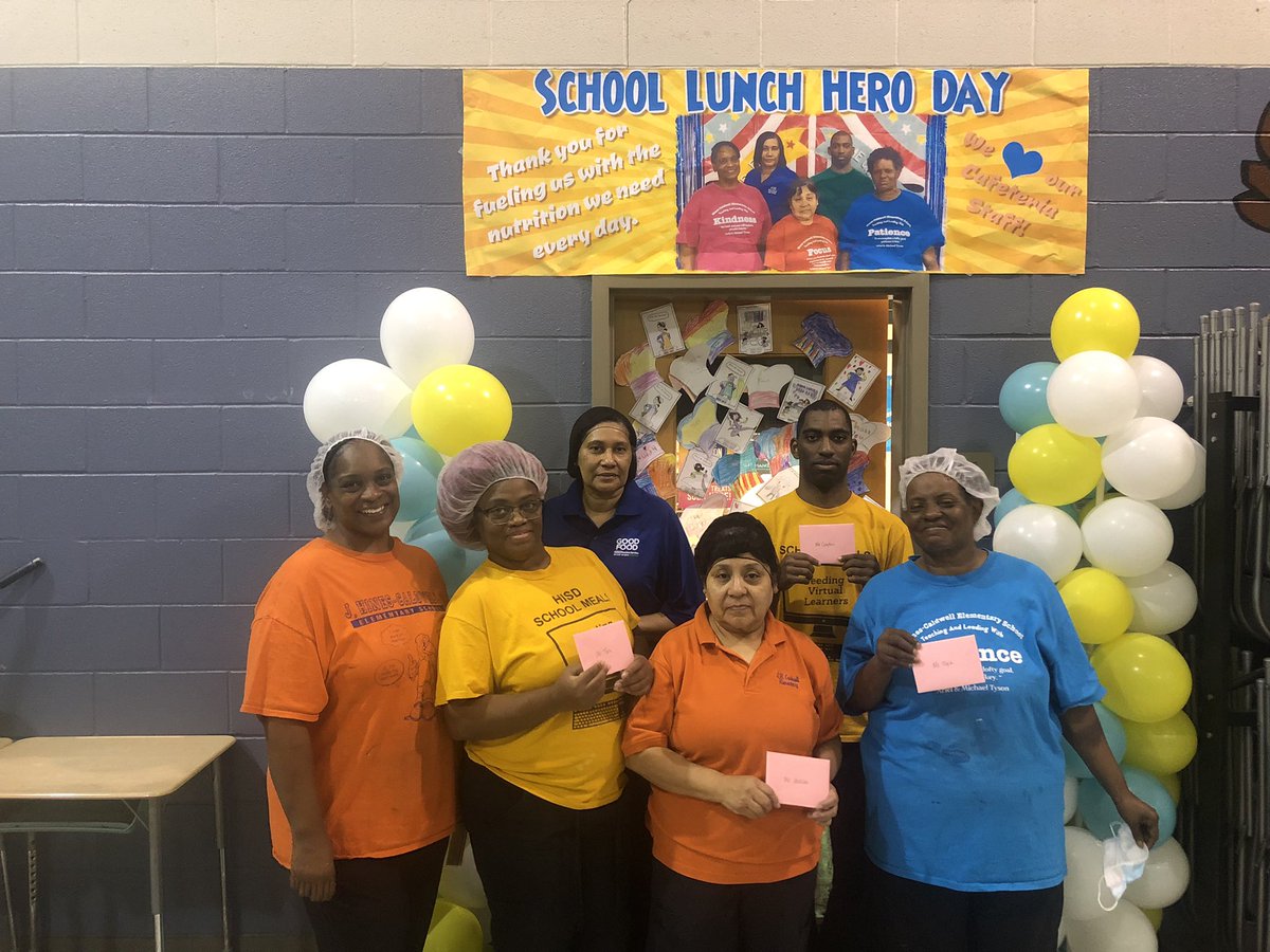 Happy School Lunch Hero Day to our nutrition services team! Thank you for all you do! @HinesCaldwellES