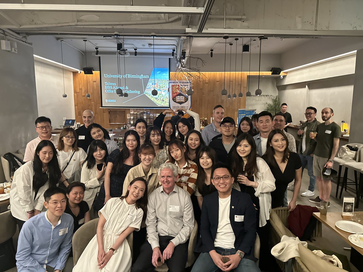 Over 20 alumni and students joined Professor Toby Kendall for a lovely evening in Taipei in March. #WeAreBrumAlum