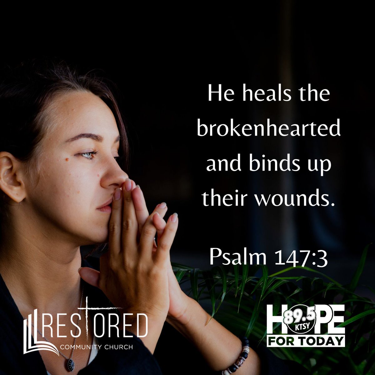 God is the healer of hearts. #hopefortoday #choosehope #bible #scripture