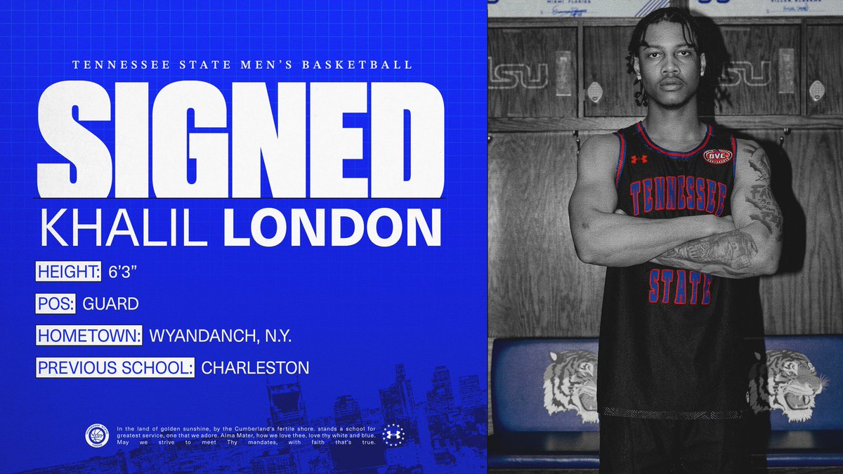 𝙎𝙞𝙜𝙣𝙚𝙙 🖊️

Welcome to the #RoarCity Khalil London, a transfer guard with NCAA Tournament experience from the College of Charleston!

➡️ @KhalilLondon2 

#D2W