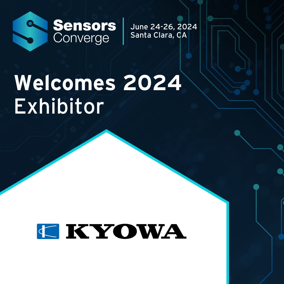 Welcome Kyowa Americas Inc to #SensorsConverge Kyowa Americas' product range includes solutions for force and stress measurement in PCB testing, delivering precision and reliability. Learn more: loom.ly/3ZgTy4Y Register: June 24-26 in Santa Clara loom.ly/L1clL-A