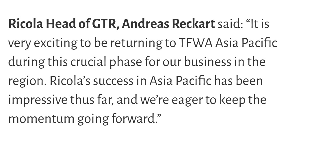 [🔥] Cha Eunwoo's impact —Ricola returns to TFWA Asia Pacific following growth in region #Ricola has experienced dynamic growth in Asia-Pacific, especially in South Korea, where it has secured a presence in the market's leading retailers. Its partnership with Kyung Bok Kung…