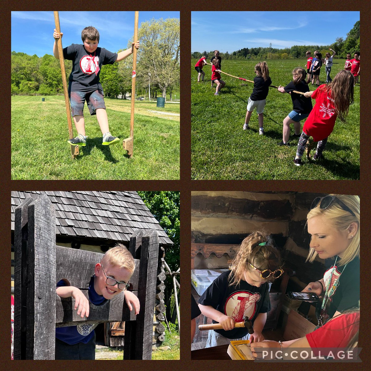 IndianaAreaSD's tweet photo. 🚌✨ 2nd Grade went back in time to the American frontier!🌳🌞Students explored Hanna’s Tavern, the Gaol, &amp; other significant places on a guided tour. They had a blast discovering the day-to-day lives of early Americans at Hanna’s Town! #CKLAfrontierexplorers #proudBFprincipal https://t.co/pJ7kGMtSMY