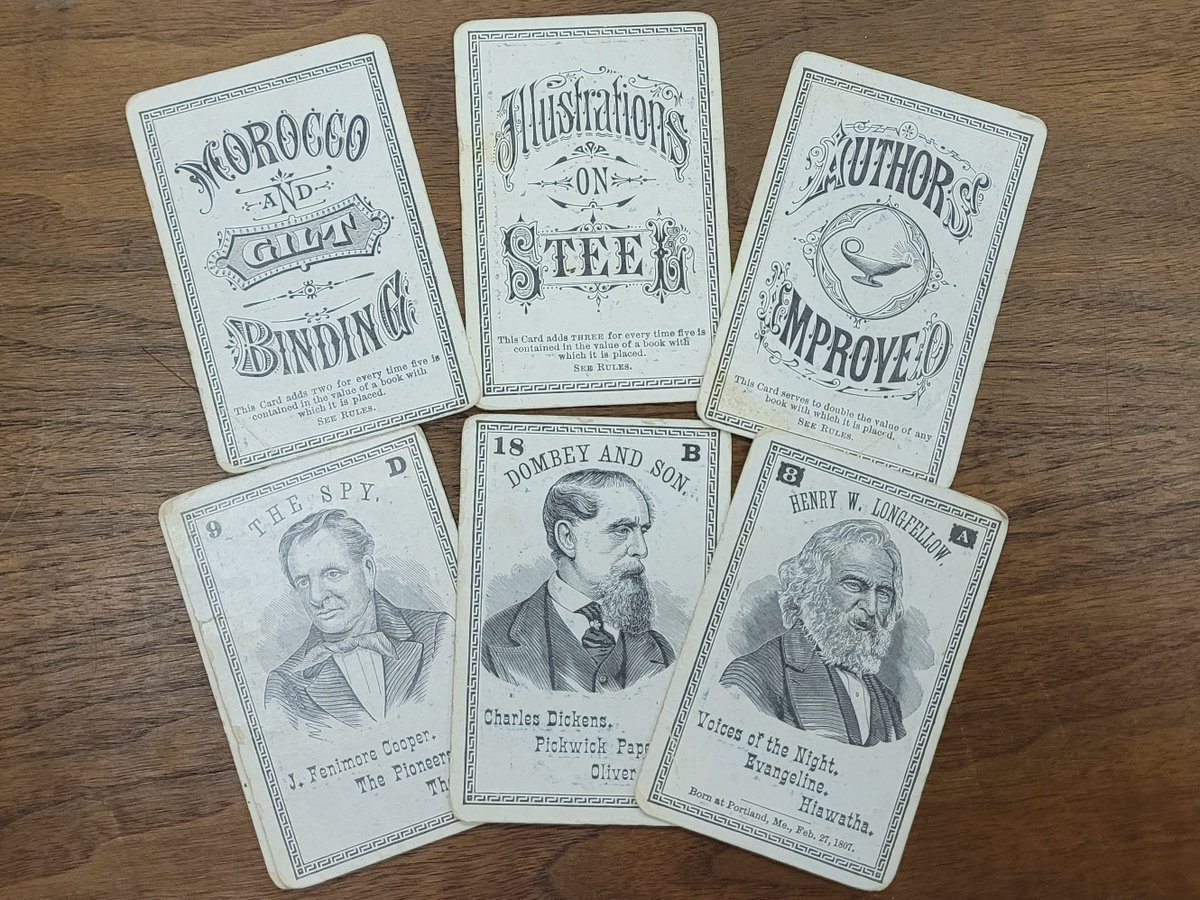 This month's #ArchivesHashtagParty highlights #ArchivesGames. Game of Authors, Milton Bradley's card game, contains famous 19th century writers and fun game play cards about book bindings and engravings.