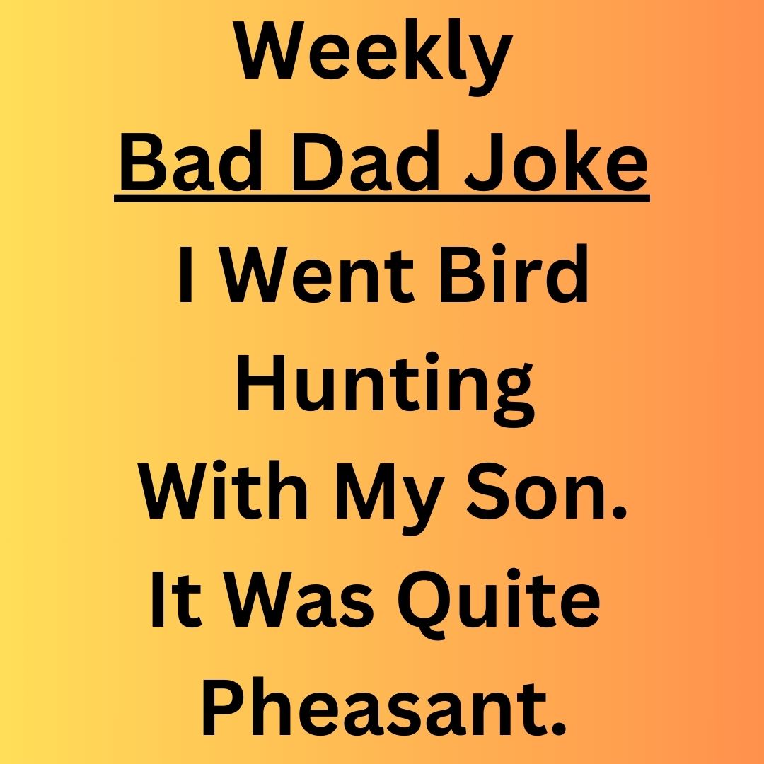 Time for another Bad Dad Joke!

Have a great weekend!

#weekly #baddadjokes
#auburnny #thewayofguitar #guitarlessonsauburnny #guitarteacher #guitarlessons📷