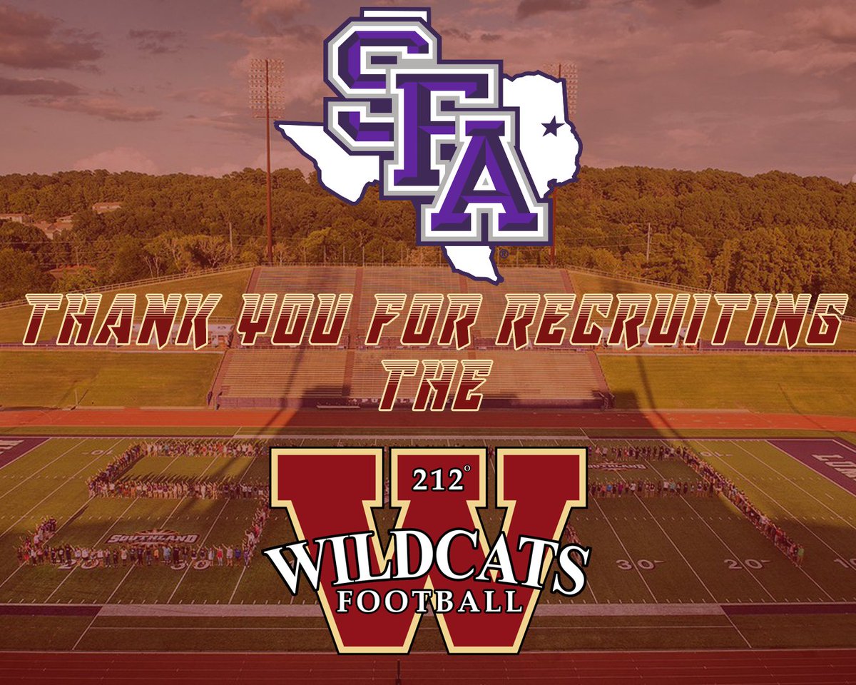 Thanks to @LamarFootball, @SFA_Football, & @HPUFootball for Recruiting the Woods! #212