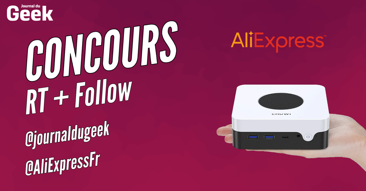 🎁#CONCOURS🎁
A l'occasion des French Days, gagnez un Mini PC CHUWI LarkBox X !
👉RT & Follow @journaldugeek + @aliexpressfr 
👉Le CHUWI LarkBox X est disponible à moins de 150€
👉 s.click.aliexpress.com/e/_DefY9On
🍀Bonne chance !