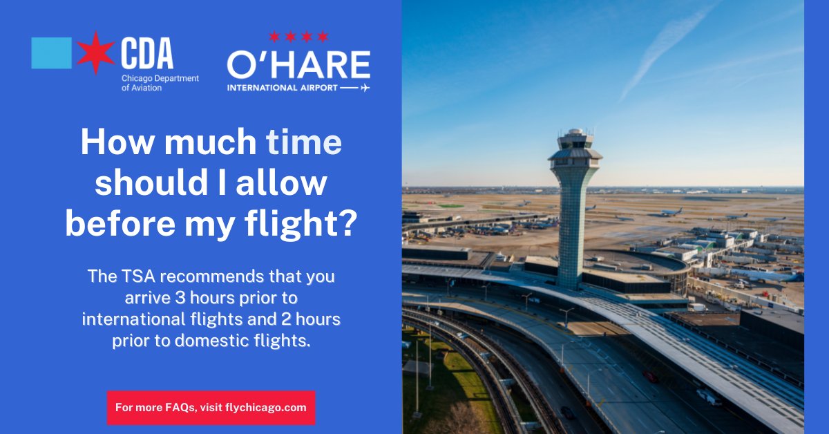 Questions about traveling through O’Hare? Take a look at our most frequently asked questions to help plan your visit! bit.ly/2qlL6Lk #FAQ