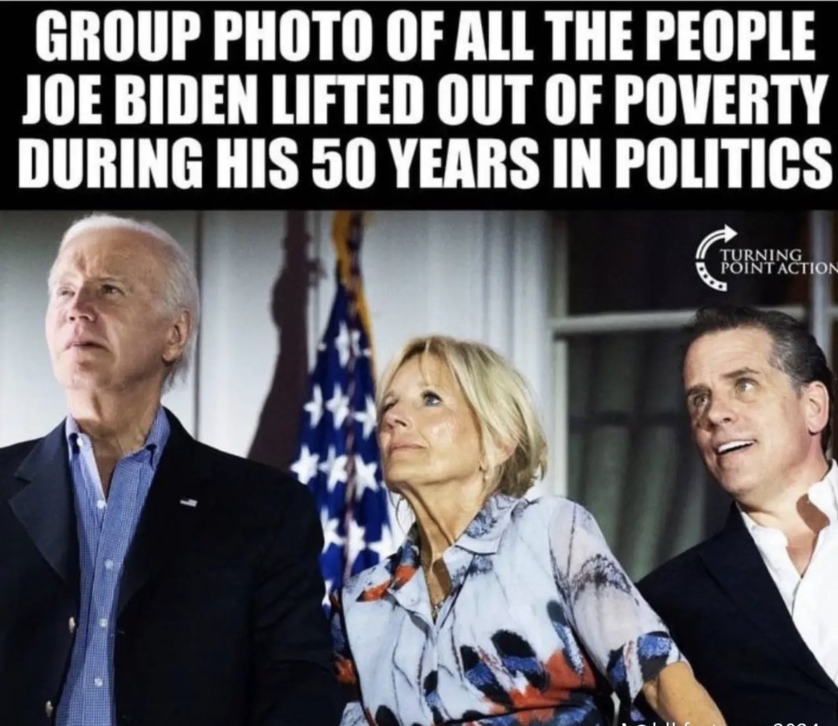 Joe Biden has been in DC for decades and the only thing he has accomplished is making himself and his family millionaires.