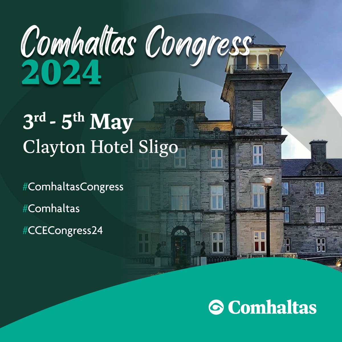 Looking forward to a great weekend ahead for #CCECongress24 at the @claytonhotelsligo.