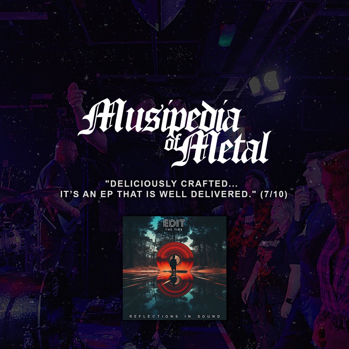 Thanks to Paul at @MusipediaOMetal for taking the time to review ‘Reflections In Sound’ 🙌🏻 musipediaofmetal.blogspot.com/2024/04/review… #musicreview #debutep #altrock #editthetide