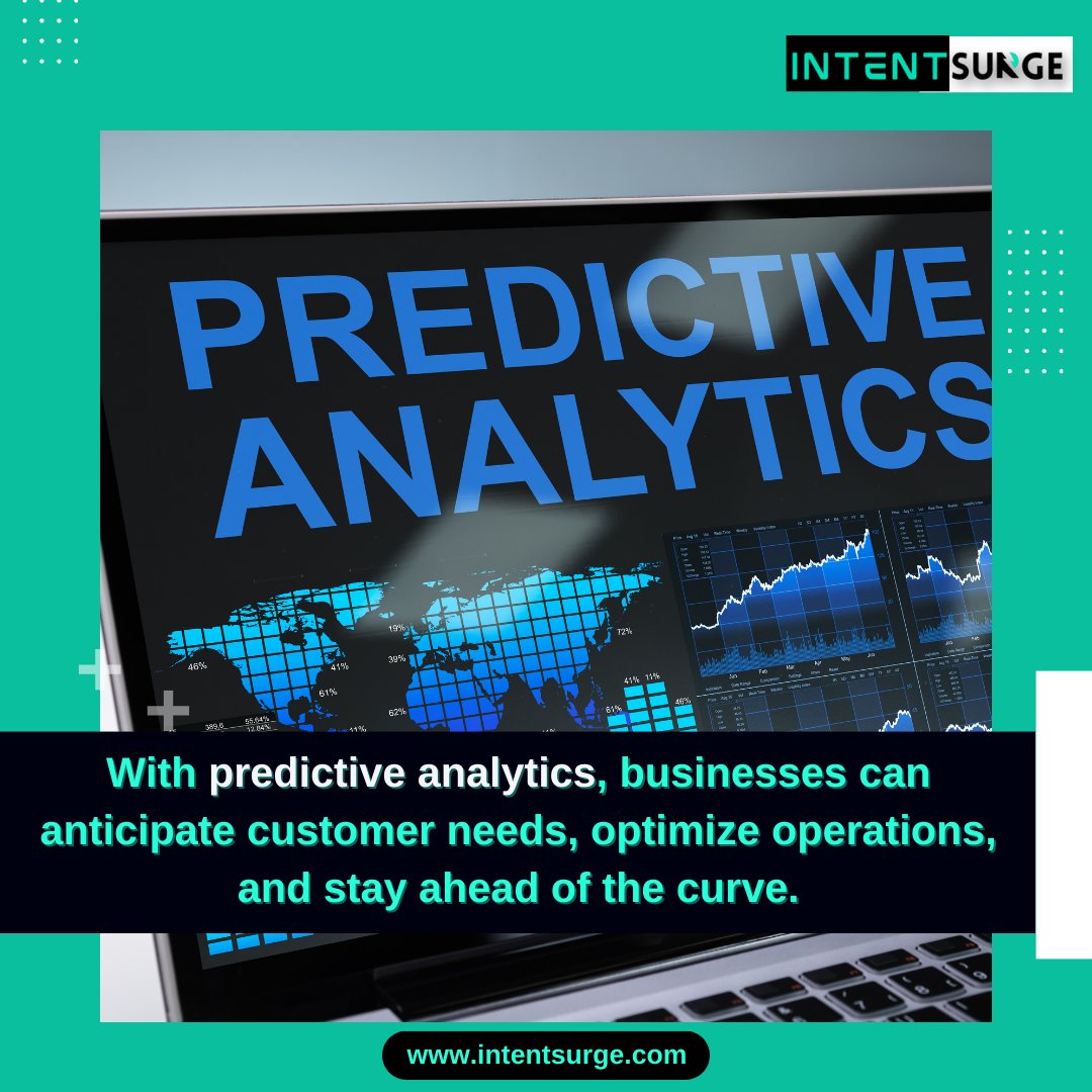 AI-powered predictive analytics leverages advanced machine learning algorithms and artificial intelligence techniques to analyze vast amounts of data and forecast future outcomes or trends. 

#IntentSurge #PredictiveAnalytics #AI #MachineLearning #DataScience