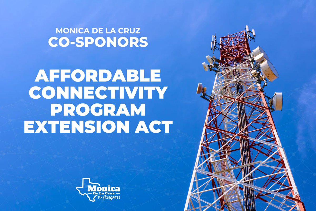 Access to broadband internet is essential to local families and small businesses. That's why I'm proud to be a co-sponsor of the bipartisan Affordable Connectivity Program Extension Act. Working hard on behalf of our community! 🇺🇸🛰