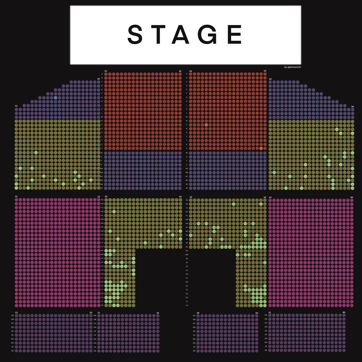 เราทำ seating plan ไว้ให้ เผื่อใครอยากใช้เทียบที่นัง หรือหาแลกที่นั่งค่ะ💺⭐️

#BABYMONSTER_PRESENTS 
#SEEYOUTHEREinBANGKOK