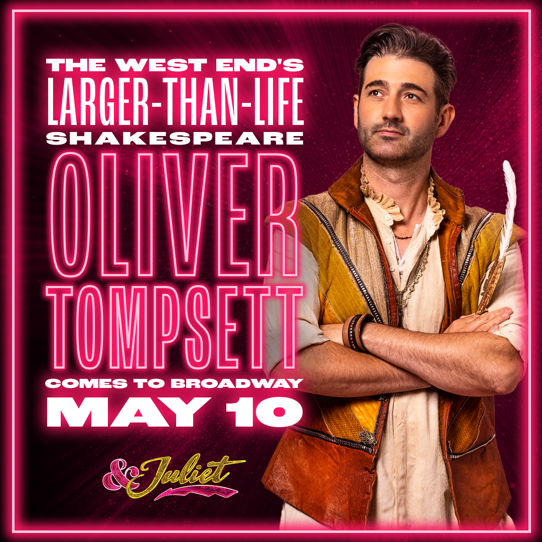 Got this feeling in our body! 🎉 @OliverTompsett makes his Broadway debut starting May 10, reprising the role he originated on the West End. Our beloved Bard Austin Scott returns June 18. 🪶 📸: Michael Wharley