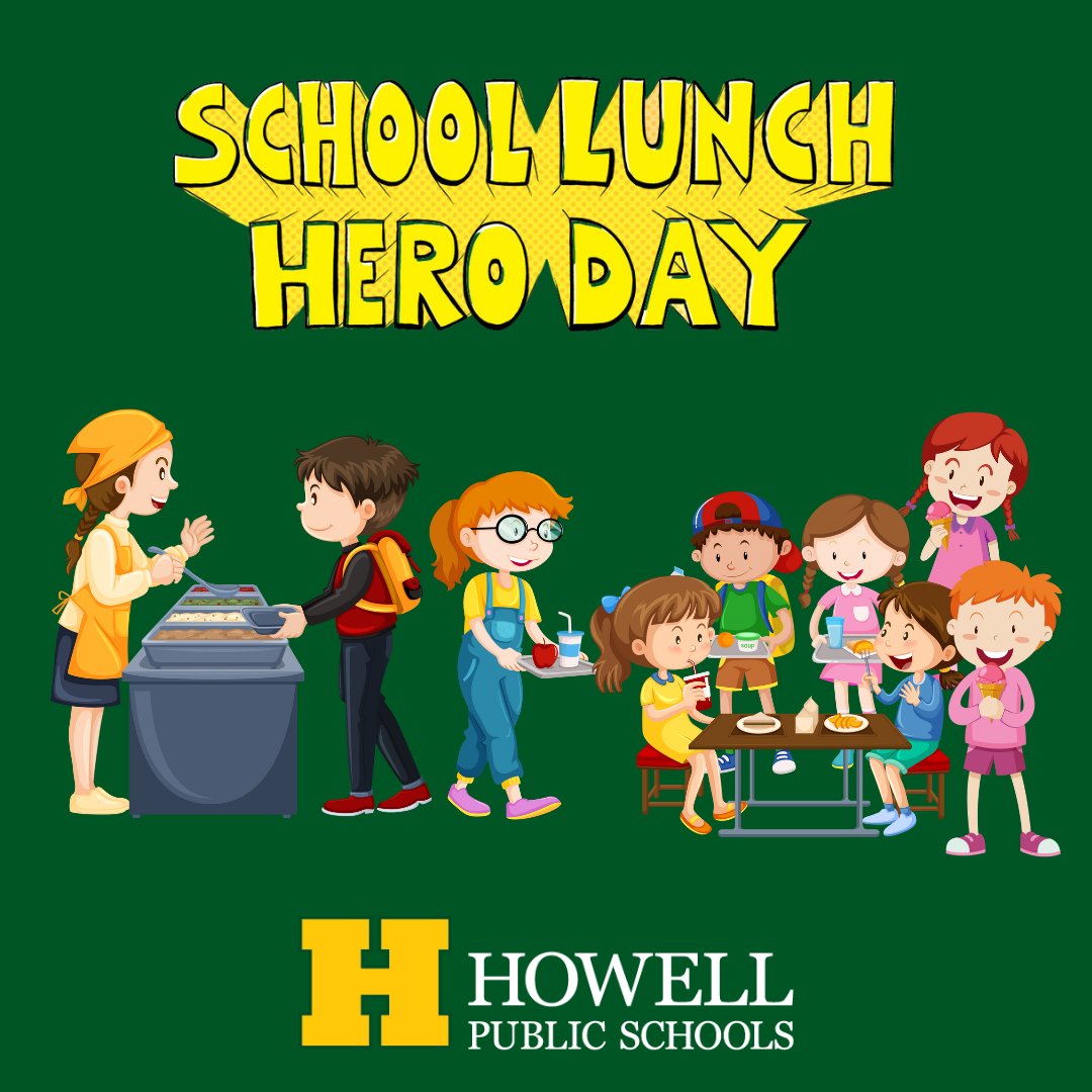 Today, we celebrate School Lunch Hero Day! A huge shout-out to our fantastic cafeteria staff, who serve up smiles and nutritious meals every day.

#OneHowell #HighlanderNation