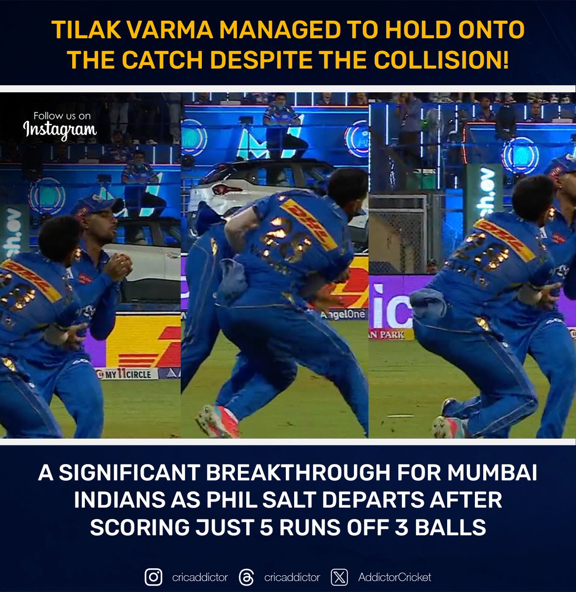 Great grab from Tilak Varma.

#icc #cricket #IPL24 #KKR