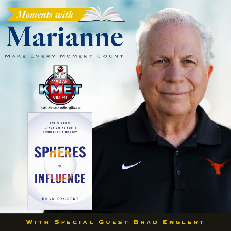 Tune in today at 10am PT, 1pm ET for an inspiring discussion with @EnglertBrad as we discuss his new book Spheres of Influence on #MomentswithMarianne @KMETRadio tunein.com/radio/KMET-149…
#bookclub #readinglist #books #bookish #author #authorinterview #KMET1490AM #radioshow