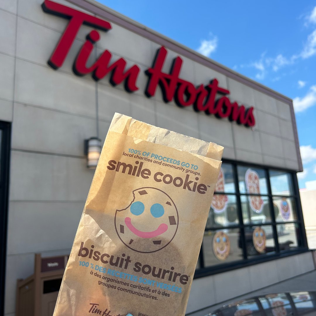 The last day of @TimHortons #SmileCookieWeek is here - it's your last chance to savor this happy treat until next year. Don't be sad that it's almost over — smile because you still have one more day to support our community with a cookie!