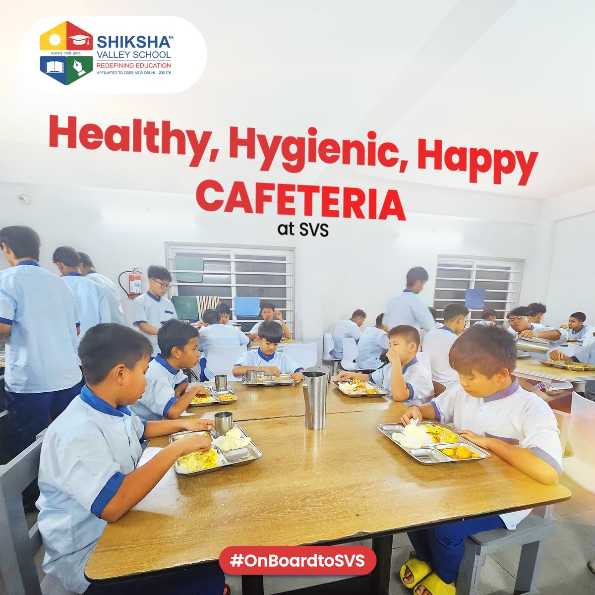 We pride ourselves on crafting meals with the utmost care, ensuring each bite provides comfort and nourishment for your child.
#ShikshaValleySchool #SVS #BoardingSchool #Students #Education #India #Teaching  #CBSEBoard #SchoolMess #SchoolCanteen #SchoolCafeteria #HygienicFood