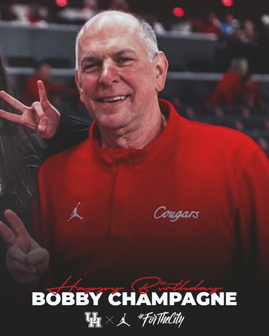The Fourth is strong with this one... Join us as we wish HAPPY BIRTHDAY to Director of Operations & Basketball Strategy @CoachChampagne #ForTheCity x #GoCoogs