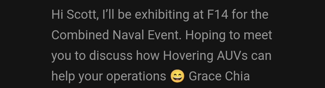 I'm not going to lie - I'd love a hovering AUV if it's going, but I don't think it's going to help with my marking sadly.