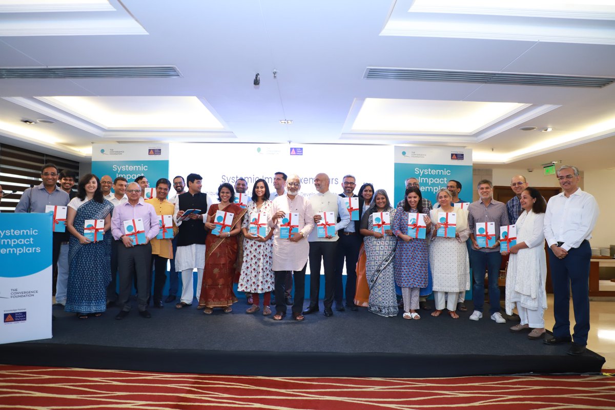 We are pleased to share that earlier today we launched our report—Systemic Impact Exemplars: Unique Approaches Towards Solving India’s Development Challenges. The report was jointly authored by @TCFtweet & India Impact Sherpas. Click here to read it: theconvergencefoundation.org/systemicimpact/