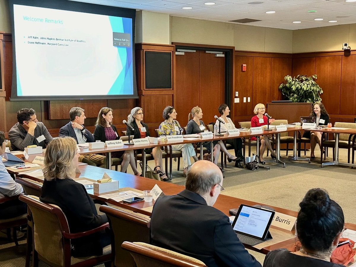 This week, @UMDHealth is hosting the 2024 Charm City Colloquium at the law school with partners and cosponsors from @ictrjhu and @bermaninstitute. #marylandcareylawproud #healthlaw