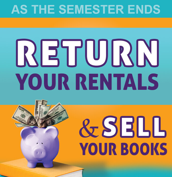 Important reminder for #Hawks: Rental returns are due by Tuesday, May 7th. Return your rental #books and take advantage of the opportunity to sell your used books as well! Visit our website #howardcollegebookstore or stop by the store! #makingdreamsreal #GoHawks #YourCampusStore