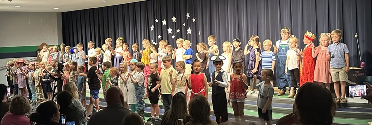 Such a special tradition of Kindergarten Nursery Rhyme Day! #oneLC #EagleStrong