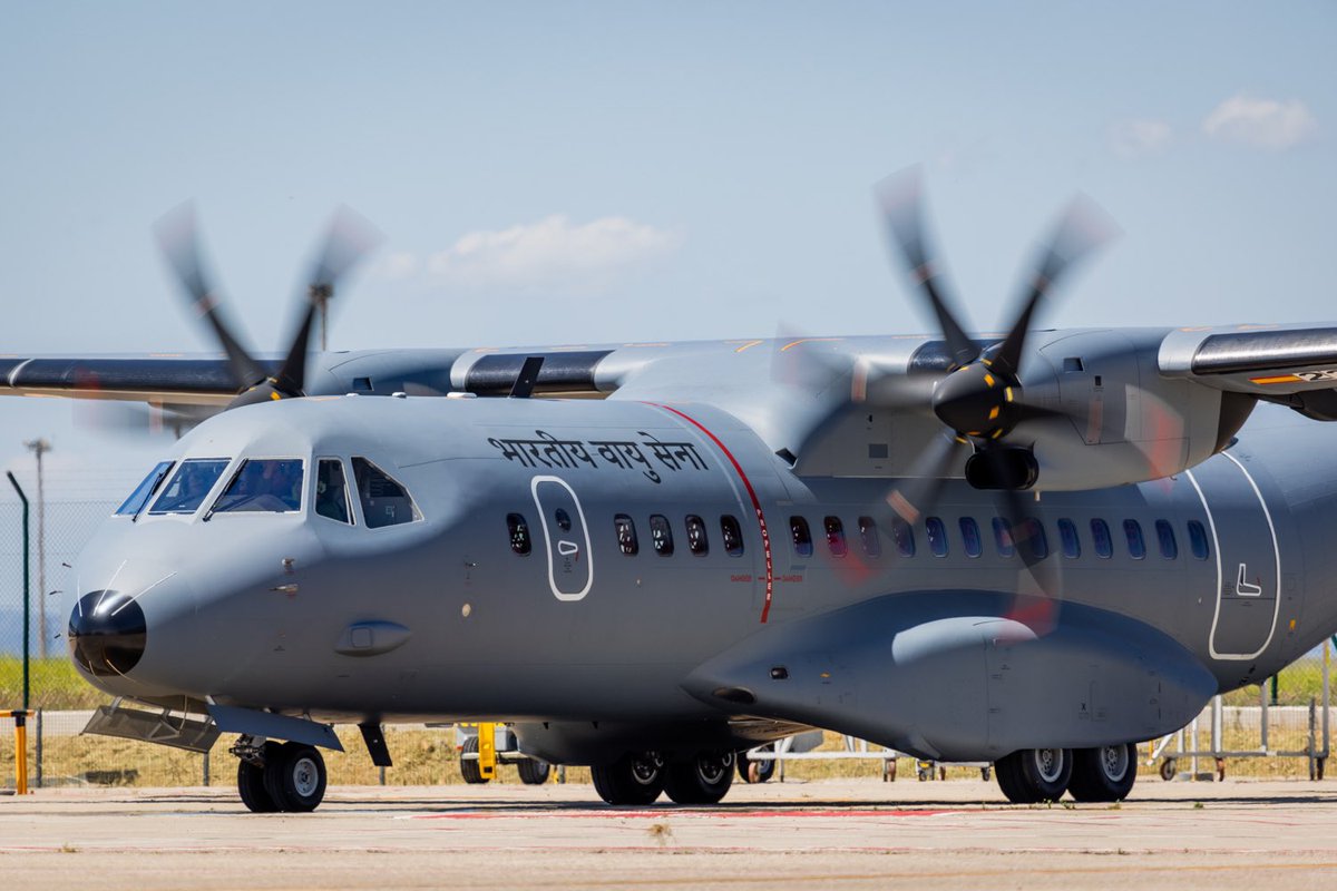 The story continues: the 2️⃣nd #C295 for India 🇮🇳 has been delivered to the <a href="/IAF_MCC/">Indian Air Force</a>.

Of the total 56 aircraft ordered by the Indian customer, 16 will be produced by Airbus in Seville, Spain. 🇪🇸 As part of an industrial partnership, the remaining 40 are going to be produced by
