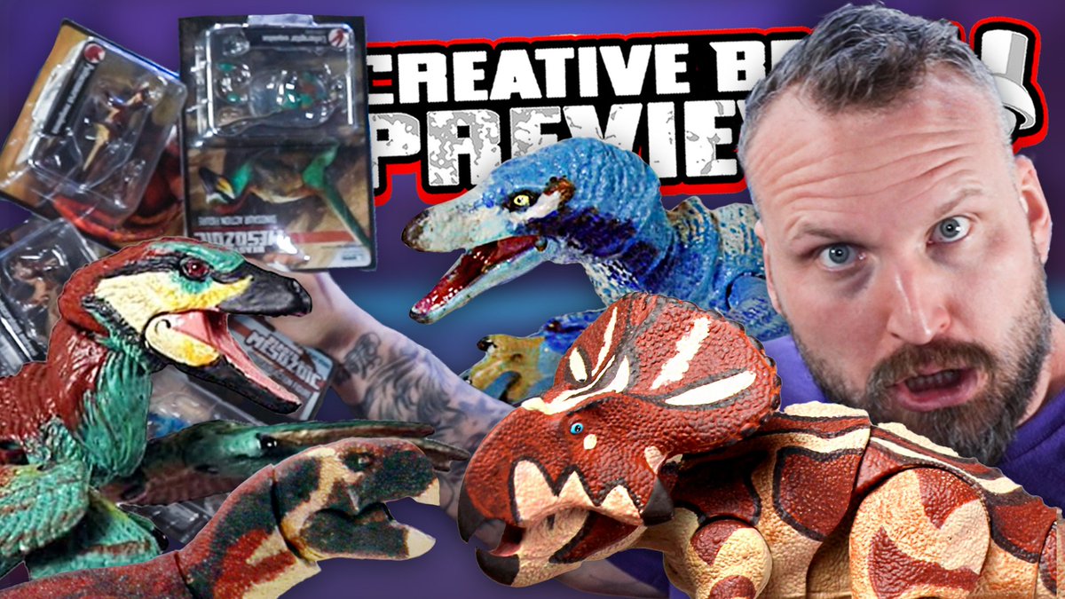 Want to know more about our BotM 4' mini dinosaurs? Our latest episode of Creative Beast Previews has you covered as Chris shows off the mini 1/18 scale raptors and ceratopsians!
Go to: youtube.com/watch?v=g036qv…  #beastsofthemesozoic