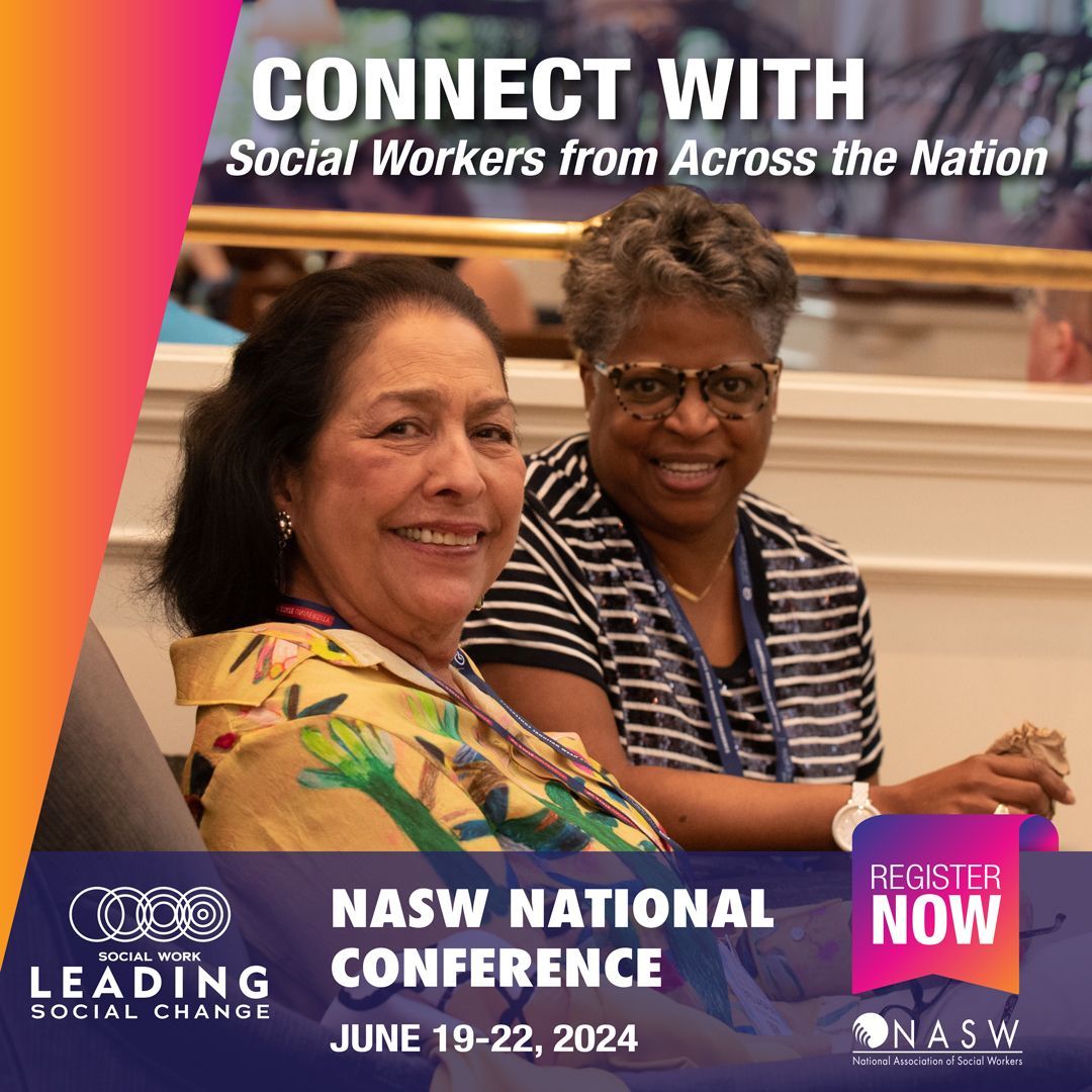 Take advantage of unparalleled networking opportunities at #NASW2024 from June 19 to 22! Join us to connect with social work experts & peers from across the nation. Don’t miss this chance to share experiences, gain insights, and build lasting connections. buff.ly/4a3khvq