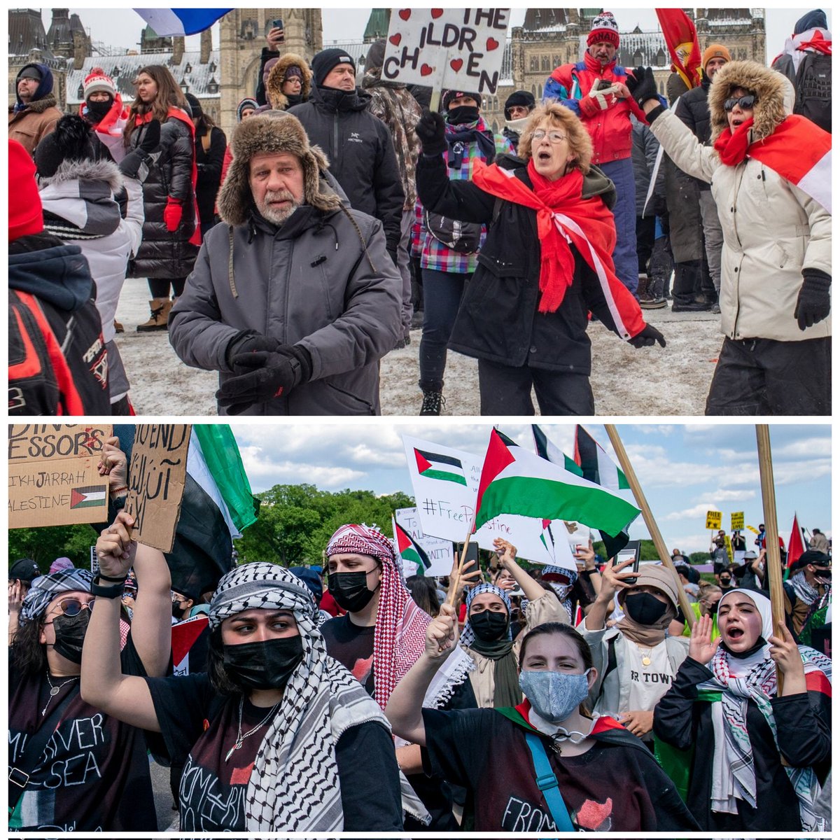 Freedom Convoy protestors wore zero masks Pro-Palestine protestors wear masks to hide their identities Why is that?